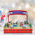 Christmas Village Musical Dollhouse Xmas Decoration Winter Carnival Cup with Lights