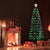 WISH Green Christmas Tree with Ultra Bright Multicolour Curtain LED Lights (Frequency Adjustable)