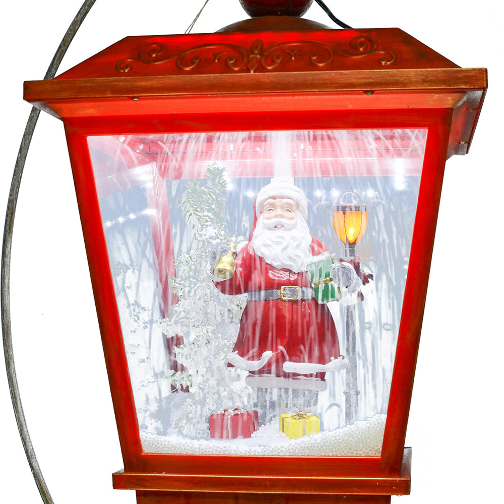 Christmas Lighted Display LED Lighted Santa's Mailbox, 43.5 Seasonal